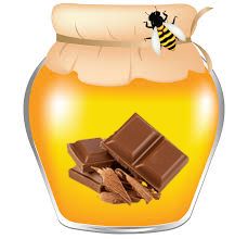 Cream-honey with milk chocolate - 0.55 liters