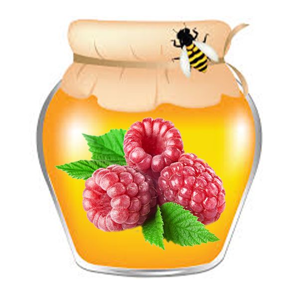 Cream-honey with raspberries - 0.55 liters