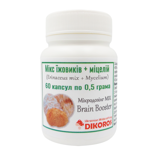 Microdosing MIX Brain Booster Mix of blackberries + mycelium 60 capsules of 0.5 grams