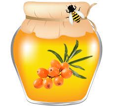 Cream-honey with sea buckthorn - 0.55 liters