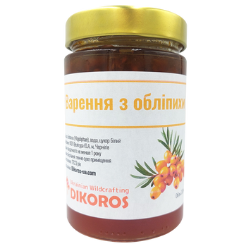 Sea buckthorn jam (Hippóphae) 300 ml ВОБ-03 — Dikoros