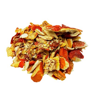 Caps of red amanita (Amanita muscaria) dried (scrap) - 100 gram